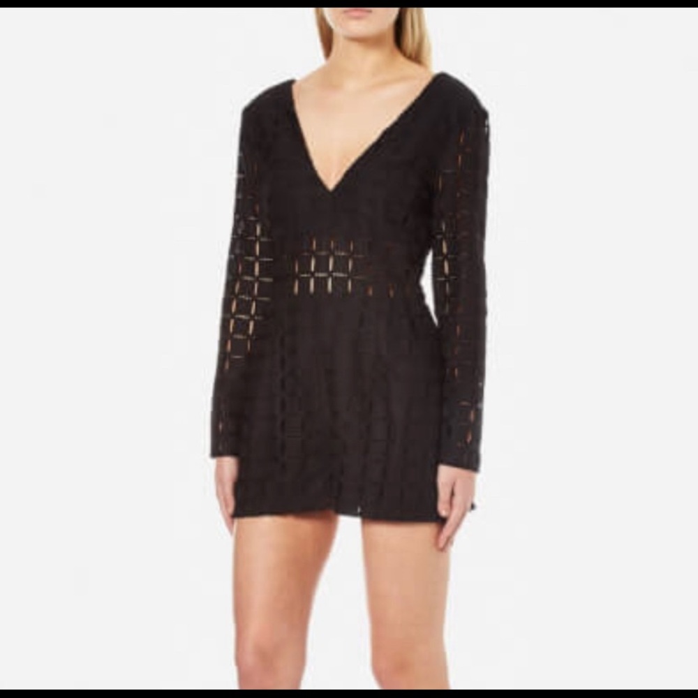 MinkPink Rumour Has It Long Sleeve Romper
